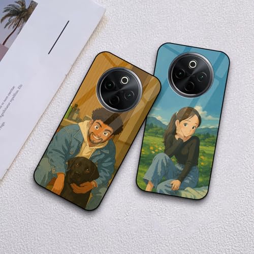 Image of COLORflow Back Cover Compatible with Vivo T4 5G / Y300 Pro 5G / iQOO Z10 5G | Ghibli Studio Style Customized | Shockproof TPU Bumper with Camera Protection Back Cover