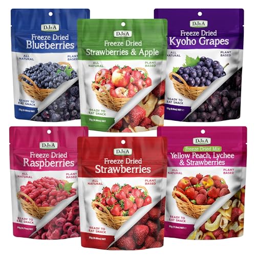 DJ&A Freeze Dried Fruits Pack of 6