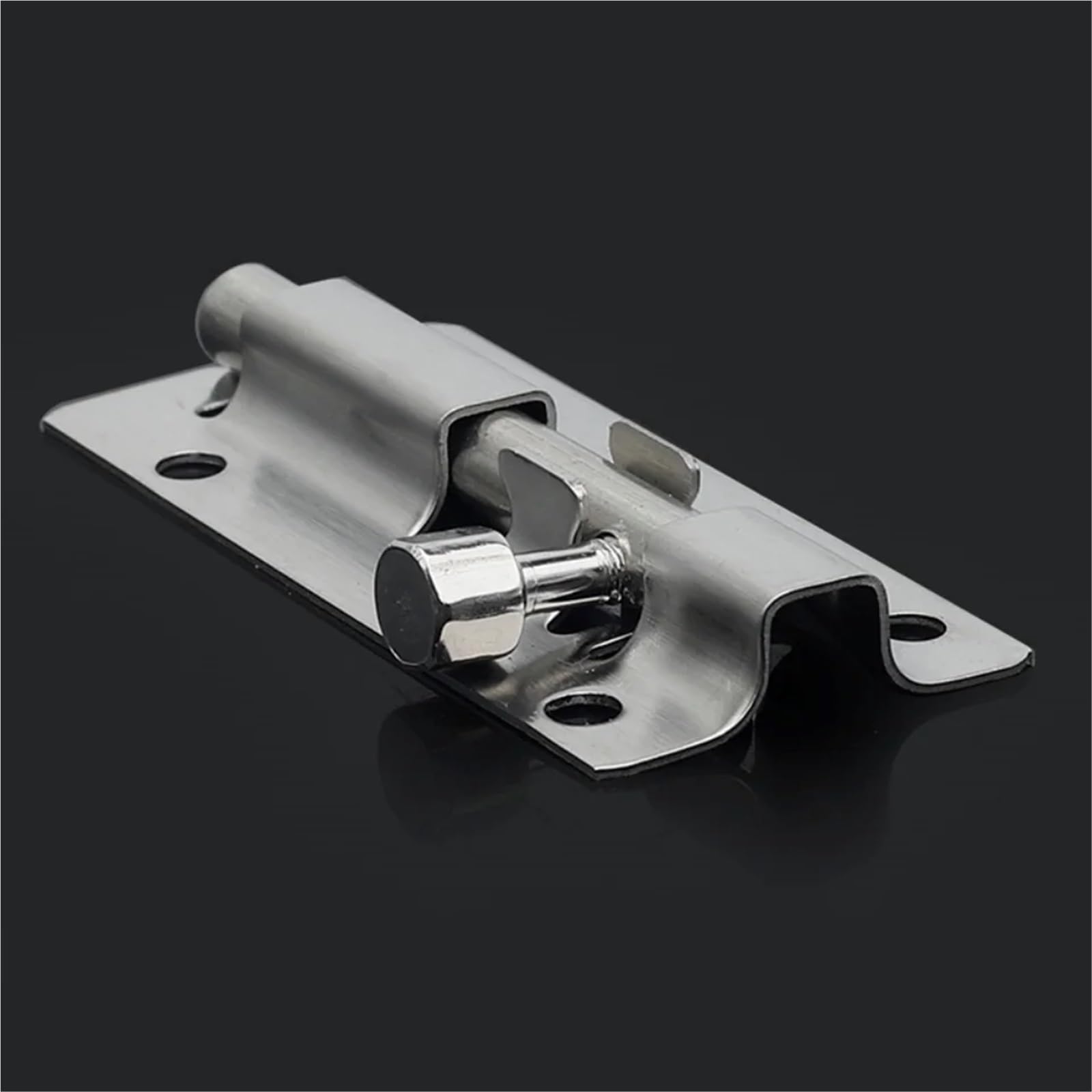 12 chiavistelli scorrevoli in acciaio inox con finitura spazzolata ispessita, chiusura di sicurezza per cancelli, porte, armadi, cancelli, mobili (10,2 cm)