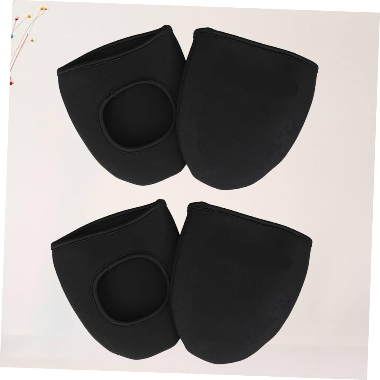 BESPORTBLE Biking Shoes Covers 2 Pairs Waterproof Windproof Warm Neoprene Shoe Covers for Outdoor Riding Black