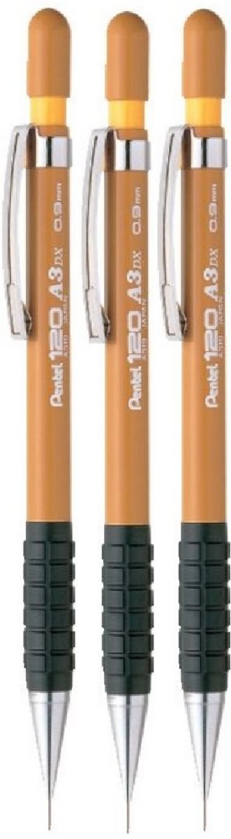Pentel Echanical Pencil, Refillable Lead/Eraser, 0.9, Soke