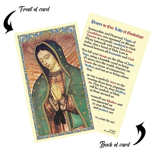 Estatua La Virgen de Guadalupe 6.5 pulgadas Set de 3 miniatura 5