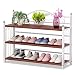 Panca Scarpiera Ingresso 3 Ripiani, Scarpiera Portascarpe Ingresso Salvaspazio, Porta Scarpe Scaffale con Seduta 81 x 56 x 24 cm ( Scarpiera Bassa da Ingresso)