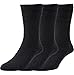 Price comparison product image HJ90 Hall MENS SOFTOP No Elastic Wool Rich Socks 6-11 3pk All Black