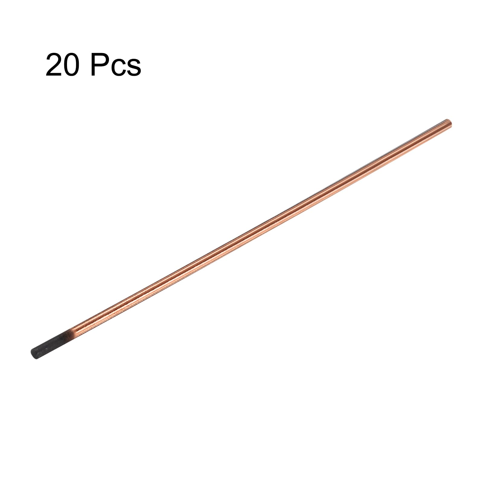 PATIKIL 20pcs 6mmx305mm(1/4"x12") Carbon Arc Air Gouging Rods Copper Graphite Coated Gouging Electrode Rods for Welding - Image 3