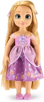 Disney Store Official Rapunzel Once Upon a Story Doll - 16 Inch Disney Princess Toys Featuring Reflective Eyes with 3D Pupil and Iris, Detailed Costume, Hair Comb & Shoes - in Display Box
