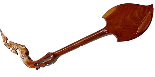 Miniatura 6 de Isarn Phin Acústica Eléctrica 3 Cuerdas, Instrumento Musical Tailandés Lao Guitarra, Pin60 Musical Tailandés Tradicional