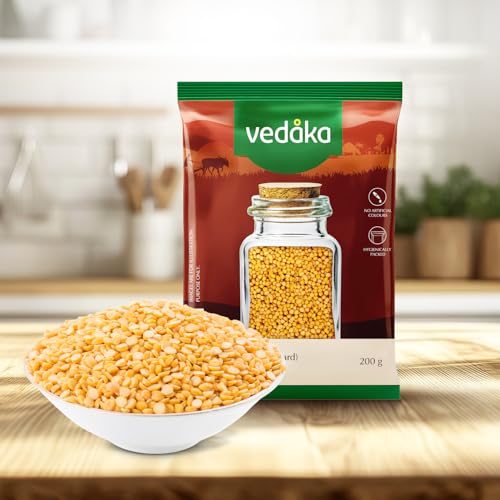 Image of Amazon Brand - Vedaka Yellow Mustard Whole | 200 g | No Cholesterol & No Added Additives