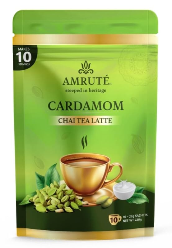 Té chai latte cardamomo instantáneo 10 porciones miniatura 1