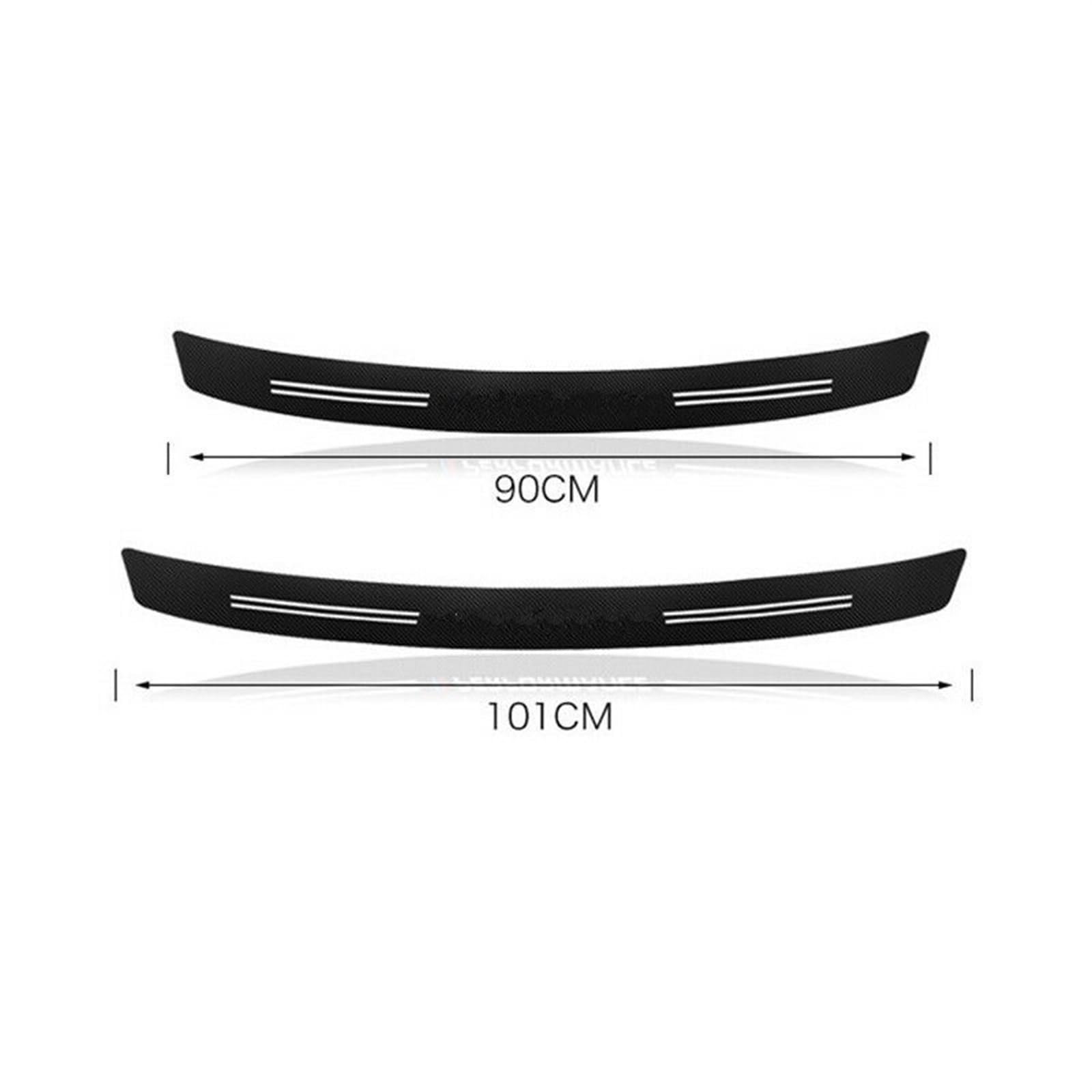 Tira Protectora de Parachoques Adhesivo de Fibra Carbono para Parachoques Maletero Coche, para BMW F11 F22 F34 E61 E93 F07 F36 F06 G32 F12 F32 F45 F46 F02 Z4(101CM)