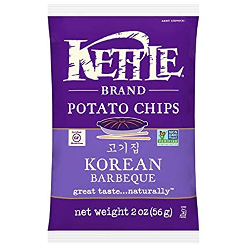 Image of Kettle Brand Potato Chips, Sea Salt, 2 Ounce Bags (Pack of 24)