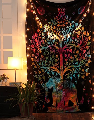 DRAVY HANDICRAFTS Tapestry Mandala Tapestry Wall Hanging Bedsheet...