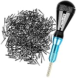 Wie es funktioniert: Press in CyeeLife Dart Tool+500 Stück Dartpfeile Spitzen,dartspitzen entferner,Dartpfeile Tool für abgebrochene Spitzen