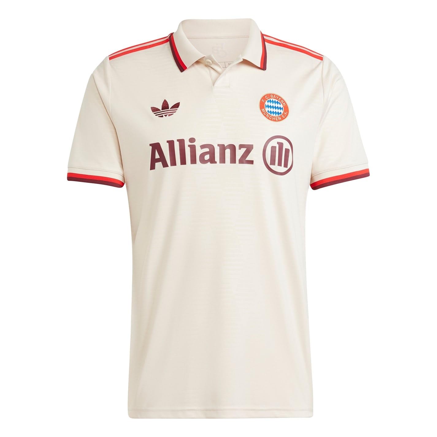 adidas FC Bayern - Maglia da calcio unisex, FCB 3 JSY, colore: Beige