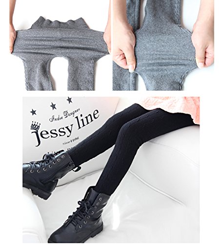 Tengo Girls Winter Thick Leggings Fleece Lined Warm Kids Leggings Pants(Black,140) 12-14 #TOP2