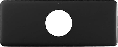 Greenspring Cubierta de agujero para grifo de fregadero de 6 pulgadas, placa de cubierta negra, escudo cuadrado para baño o cocina, grifo mezclador