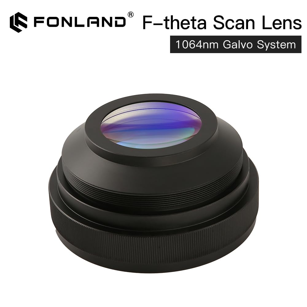 F Theta Scan Objektiv 110x110-F160, Ersatzteil für Feldlinsen mit F-Theta-Scan-Objektiv für Glasfasermarkierungsmaschine 1064 nm (M85)