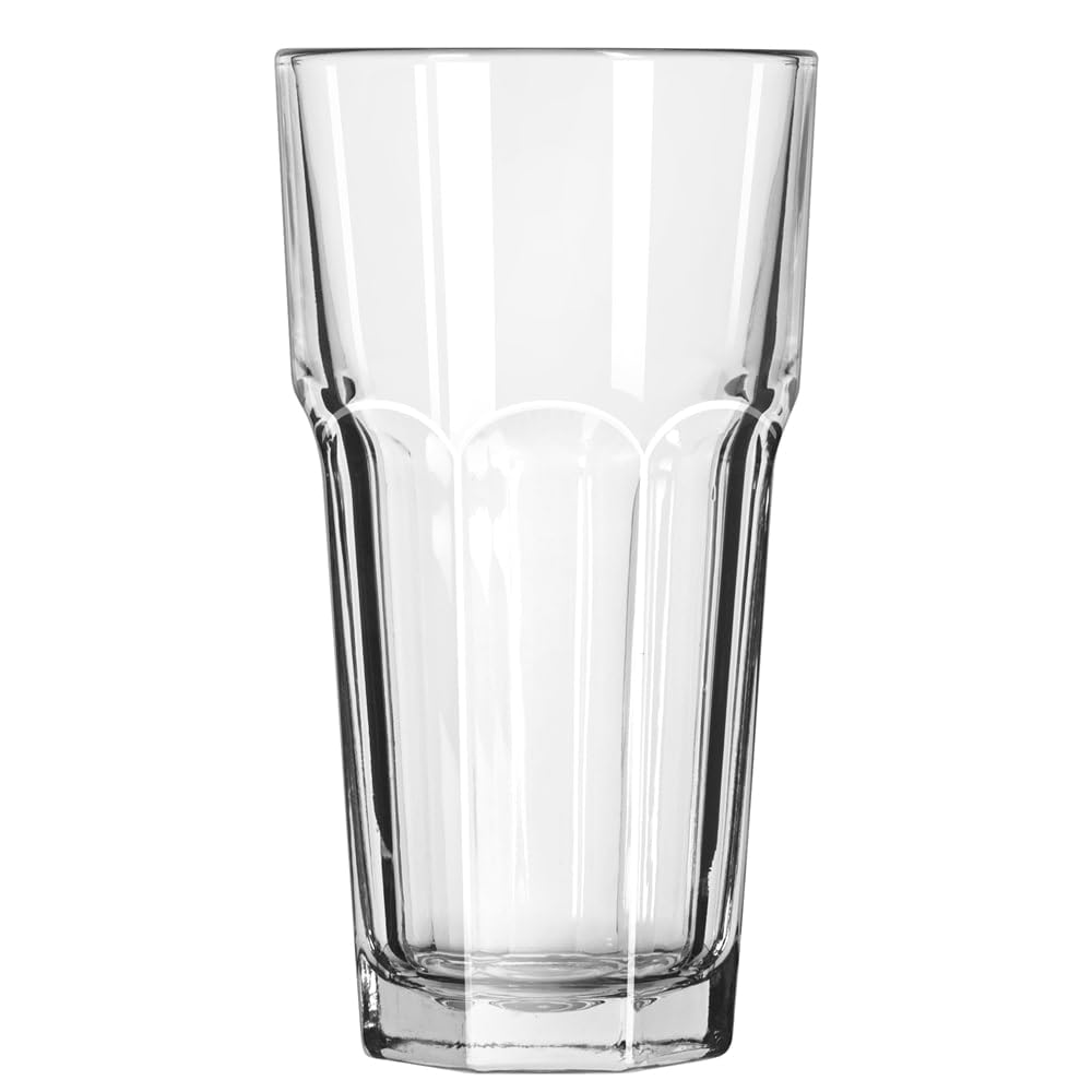 Libbey Glassware 15256 Gibraltar Cooler Glass, Duratuff, 16 oz. (Pack of 24)