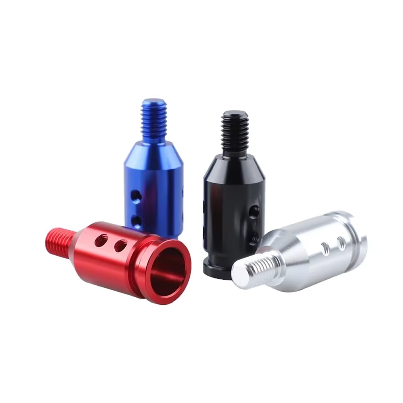 WYLWSHA Shift Gear Knob Cover Universal Car Manual Gear Shift Knob Adapter for M10x1.5 for M12x1.25(1.25 Red)