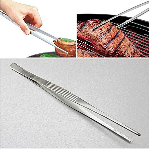 Gofidin 3Pcs Stainless Steel Food Tongs,Multiple Sizes Cooking Tweezers,Kitchen Gadgets #TOP2