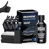 Graphene Ceramic Coating 15H for Cars(70ml), Advanced Graphene Coating for Car Detailing 10+ Years Long Lasting Protection,Ultra High Gloss & Shine, Extremely Hydrophobic