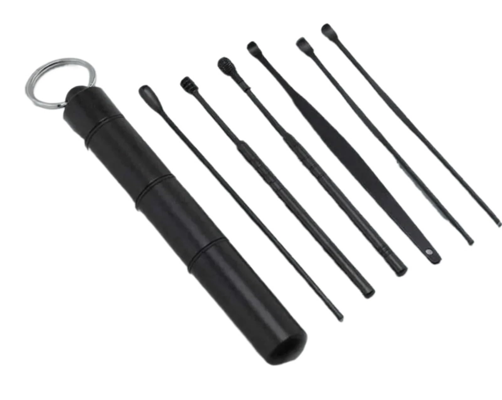 Earwax Removal Kit 6Pcs Stainless Steel Wax Removal Kit Cleaner Tool Pick Set for Ear Care Hygiene Safe