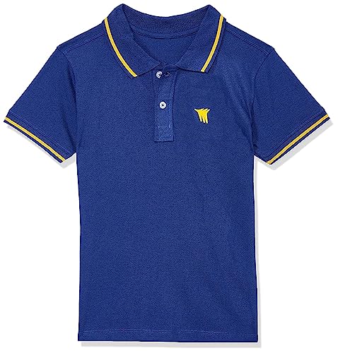 Image of Cloth Theory Boys Cotton Polo T-Shirt for Kids Regular Fit Half Sleeve Casual Summer Polo Neck T-Shirt