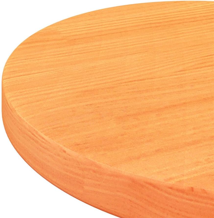 vidaXL Table Top Round Wax Brown Ø11.8x1.0 Solid Wood Pine
