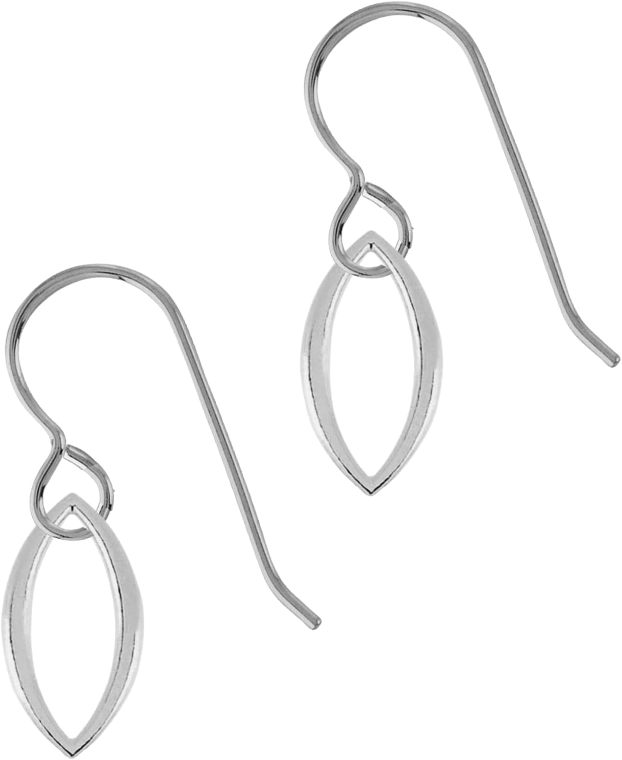 Tiny Leaf Petal Dangle Earrings | Tiny Little Boho 925 Sterling Silver Dangle Drop Earrings For Women and Girls