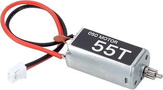 RCAWD SCX24 Upgrades, Carbon Brushed RC Motor 050 55T & 11T Pinion Gear for Axial 1/24, Electric Motor Parts for #AXI90081#AXI00001#AXI00002#AXI00005#AXI00006 AXI31619