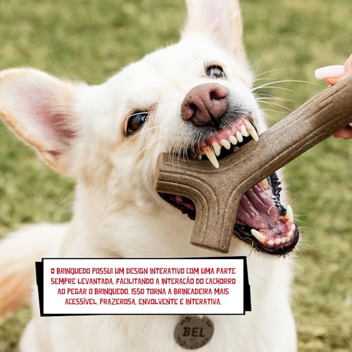 Germanhart Brinquedo Mordedor para Cães, Feito de Fibra de Coco, Resistente, Alivia a Ansiedade, 1 U