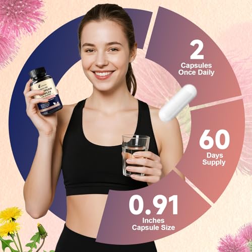 Female-Optimized Beef Organ Complex Superfood Supplement, Beef Liver, Kidney, Heart, Uterus & 6 More, Balance Hormones, Energy & Women\'s Overall Wellness, with Milk Thistle, Zinc, Grass-Fed, 60 Day - Thumbnail 6