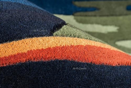 Image of Carpets and Rugs Handwoven Woolen Thick Floral and Contemporary Designs for Area Rugs, Carpets for Living Room, Bedroom, Hall Long Size 12x15 feet