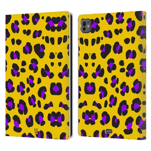 Étui portefeuille cuir Léopard Jaune Head Case Designs pour Apple iPad Pro 11 M4 M5