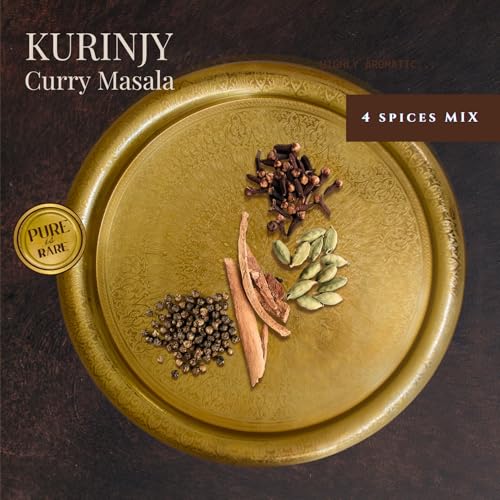 Image of Kurinjy Curry Masala - Whole Spices Mix | Cardamom Cinnamon Clove Peppercorn | Pure Natural Essential Oil filled Premium Kerala Spices | Crafted for Aromatic & Delicious Curries, 50g x 1 pack