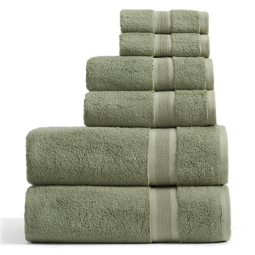 Springtree Home Luxury Viscose from Bamboo Bath Towel Set 6