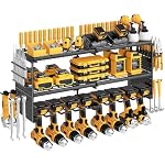 Power Tool Organizer Wall Mount, 300Lbs Tool Storage Rack, Black