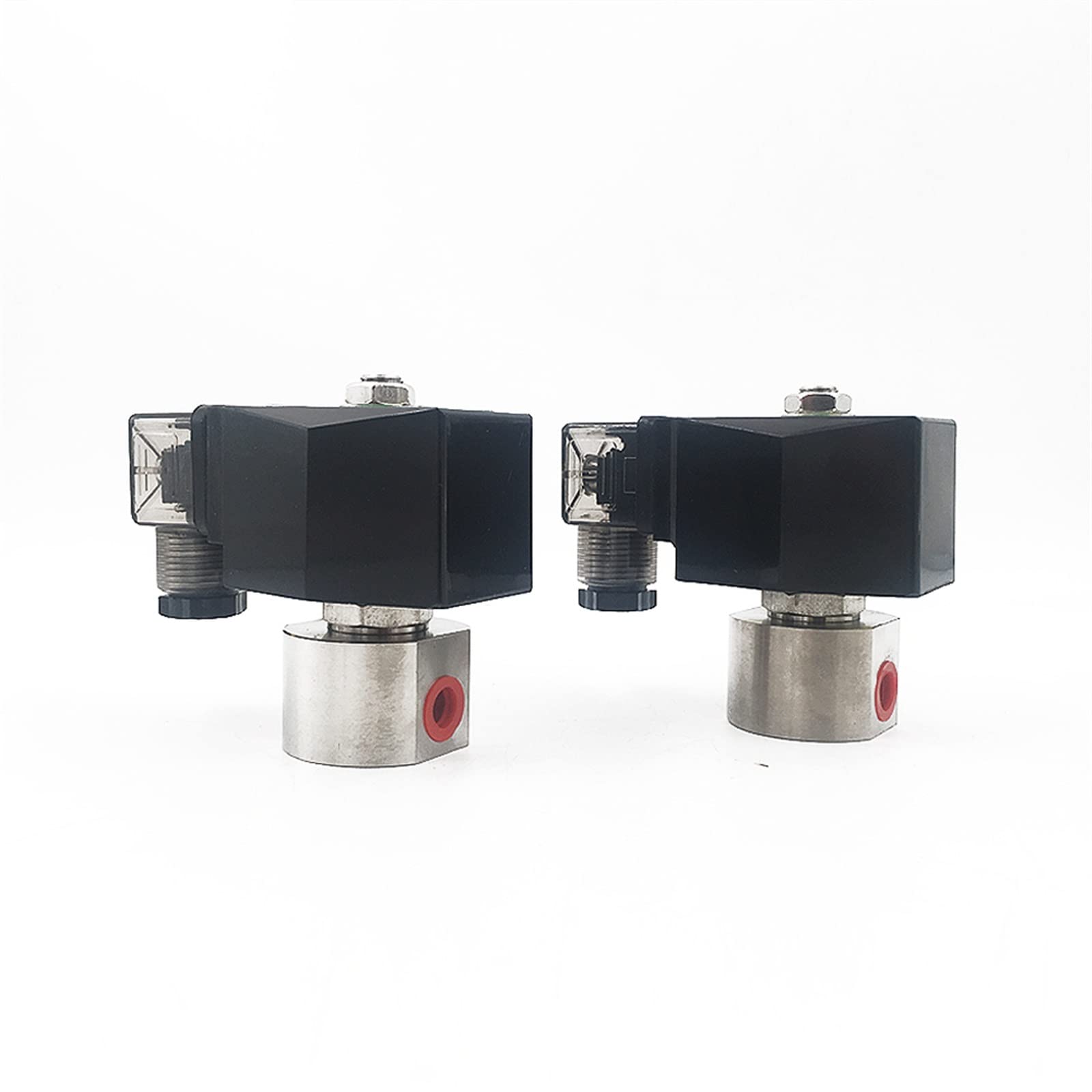 Zawór elektromagnetyczny do wody wysokiego ciśnienia normalnie zamknięty ze stali nierdzewnej 304 220 V DC 12 V/24 otwór 1,2 mm 2 mm 200 bar/100 bar szt(Ac110v-1,2 mm 200 bar, 1/8 cala)
