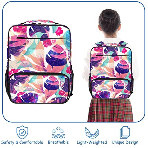 Sac à dos d'école ergonomique multicolore à bretelles réglables