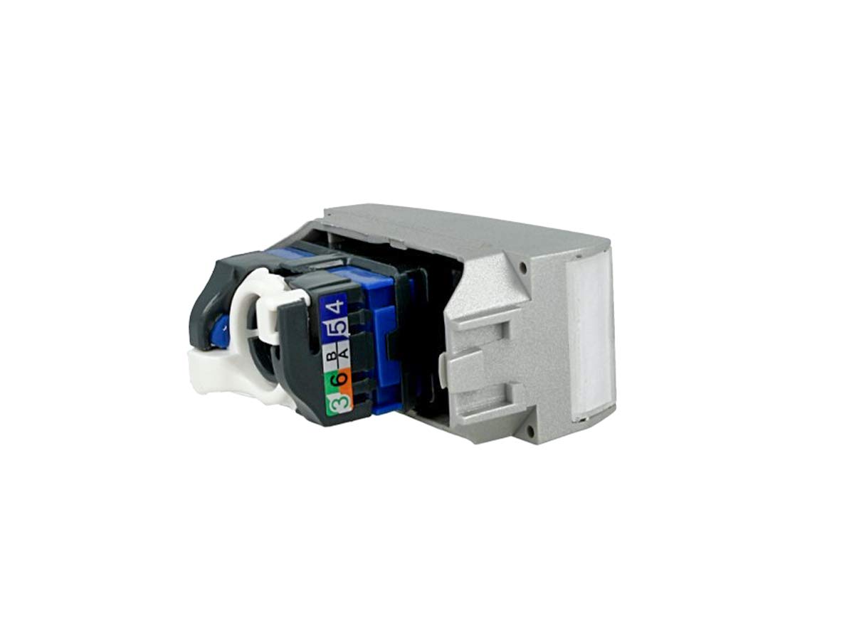 Presa Dati RJ45 CAT6 LAN Bianco Con Coperchio Compatibile Con Bticino Matix