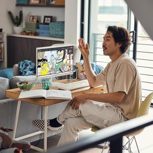 Image of HP 22 inch All-in-One Desktop PC • Full HD Display • 16GB RAM • 1TB Storage (512GB SSD and 512GB External) • Intel Ultra-efficient Processor • Type-C • Mouse and Keyboard Included