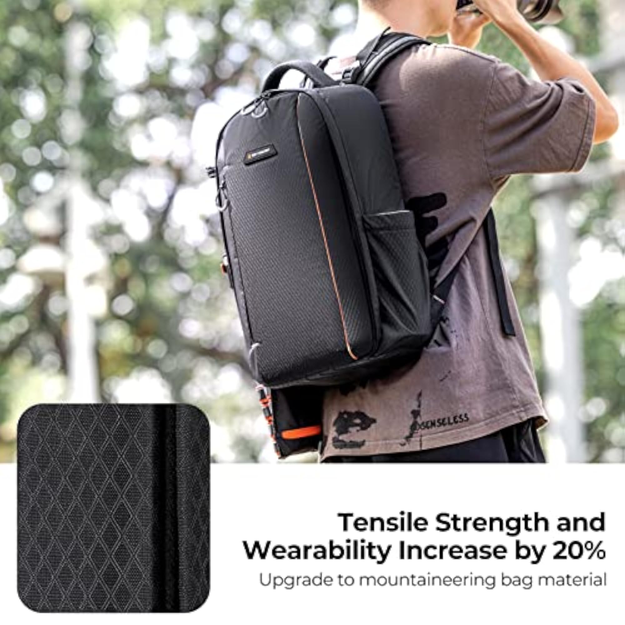 Waterproof Camera Bag with Laptop Compartment