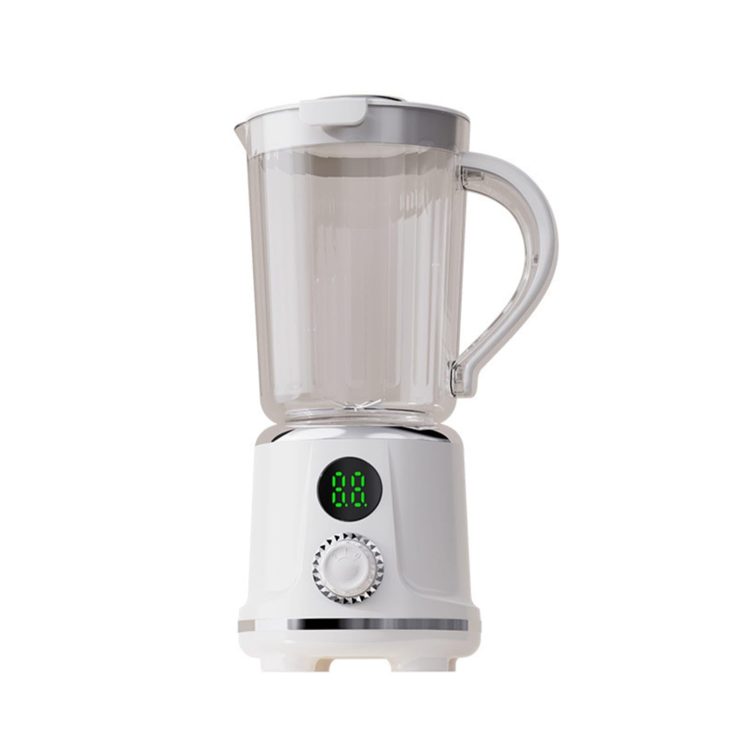 Digital Display Cordless Juicer Battery Powered Portable Juicer Transparent Cordless Blender Cup Handle for Travel, Office, White-image-40