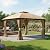 Garden Winds LCM1514B-RS Riplock 350 Replacement Canopy for Broyhill Eagle Brooke Gazebo, Beige
