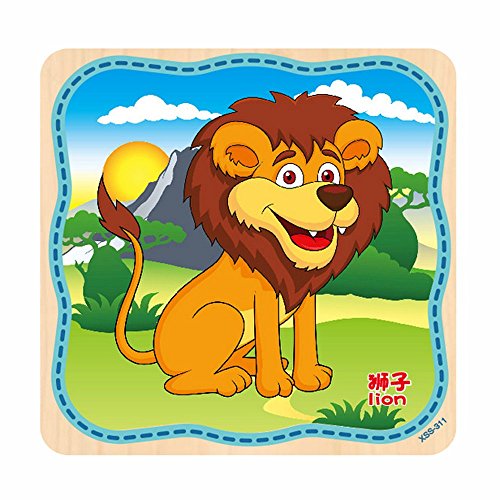 winwintom Puzzles de Madera, 20Pcs Bebéu00a0Niñosu00a0Juguete de Entrenamiento Madera Rompecabezas Educativo Desarrollo (Patrón_6)