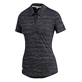 Polo de cinco botones adidas Polo de Manga Corta Microdot para Mujer, Mujer, Polo, TW1070S9, Negro/Blanco, XL