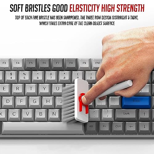Image of 5-in-1 Multi-Function Laptop Cleaning Brush /Keyboard Cleaning kit /Gadget Cleaning kit Gap Duster Key-Cap Puller for Laptop, Keyboard and Earphones (Multi Colour)
