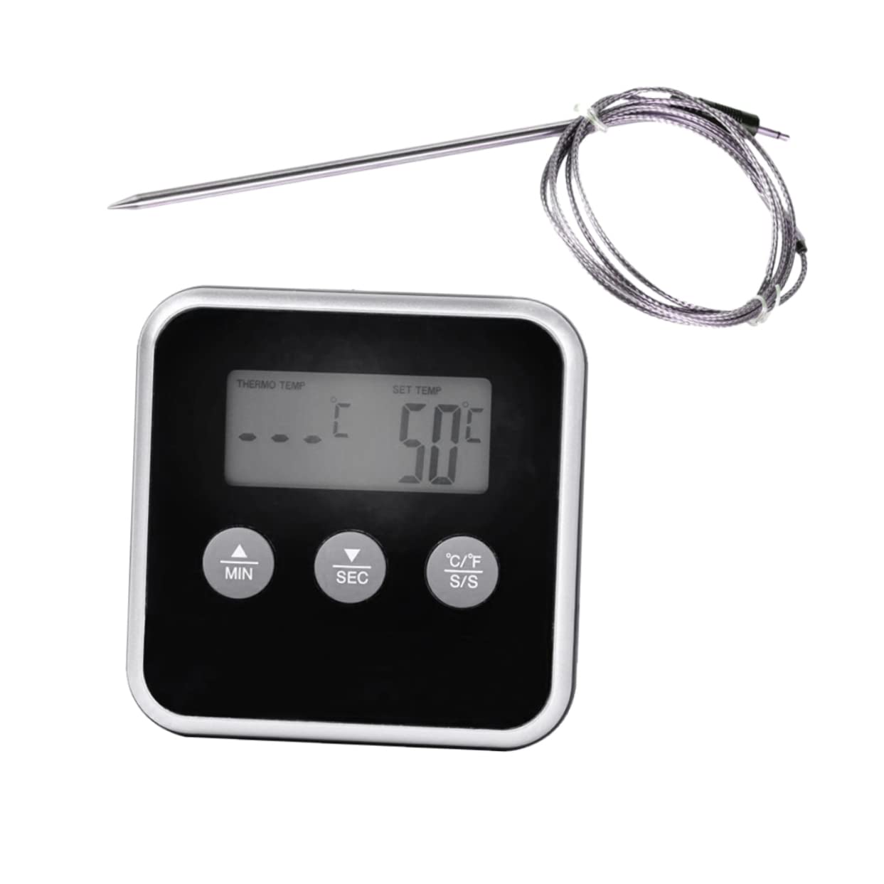 Amosfun 2 Pz termometro per barbecue fahrenheit etamina cucina telecomandato termometro per carne senza fili termometro a griglia termometro bbq termometro da forno termometro digitale