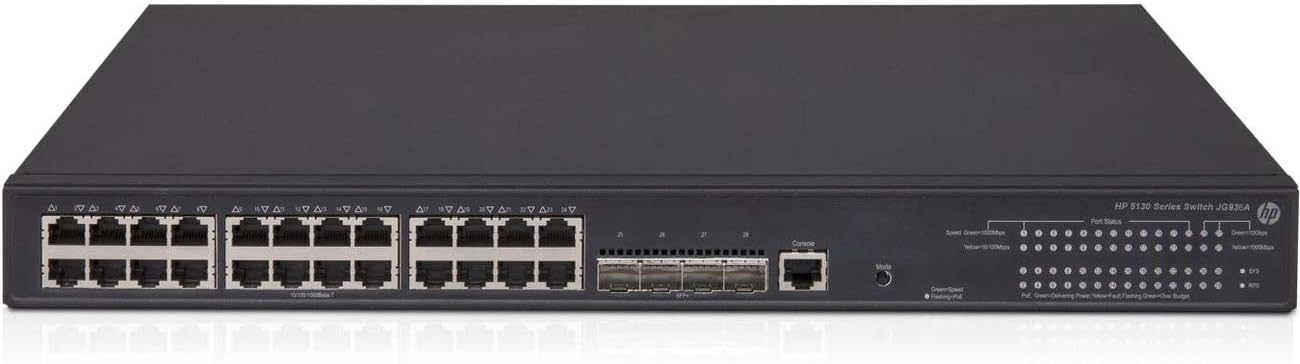 HP 5130-24G-PoE+-4SFP+ EI Switch 24 Ports L3 Managed Stackable (JG936A#ABA)