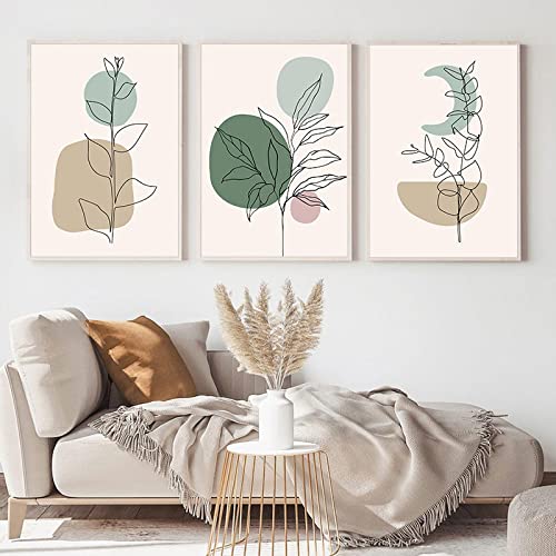 Impression Sur Toile plante feuilles pour habiller un mur vide avec art abstrait sans cadre